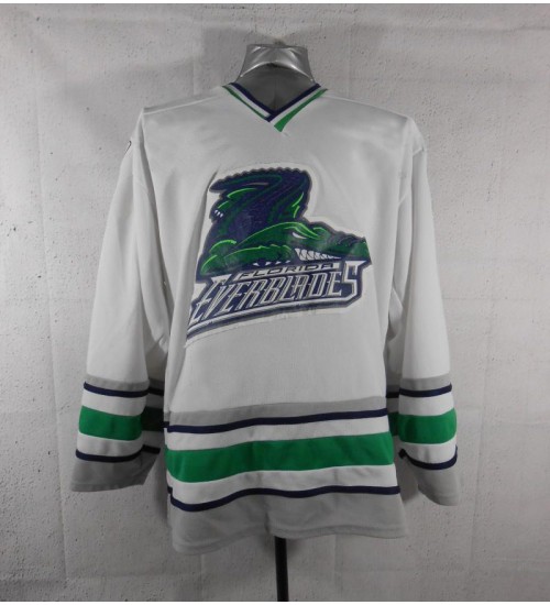 Custom ECHL Florida Everblades Authentic Hockey Jersey Home White